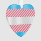Flag "Funky Boho Stripe Abstrakt Transgender Pride Ornament (Vorderseite)
