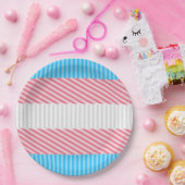 Flag "Funky Boho Stripe Abstrakt Transgender Pride Pappteller (Party)