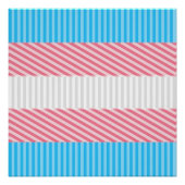 Flag "Funky Boho Stripe Abstrakt Transgender Pride Poster (Vorderseite)