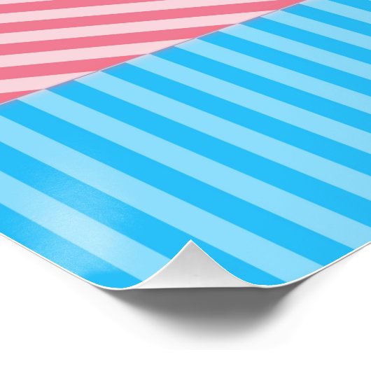 Flag "Funky Boho Stripe Abstrakt Transgender Pride Poster (Ecke)