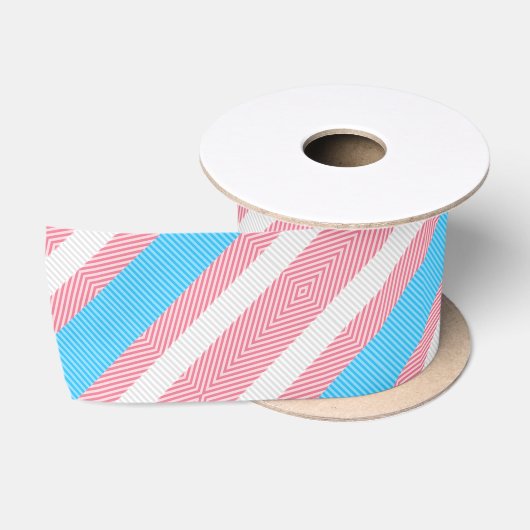 Flag "Funky Boho Stripe Abstrakt Transgender Pride Satinband (Spule)