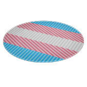 Flag "Funky Boho Stripe Abstrakt Transgender Pride Schneidebrett (Ecke)