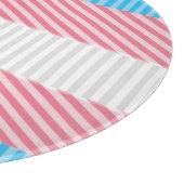 Flag "Funky Boho Stripe Abstrakt Transgender Pride Schneidebrett (Ecke)
