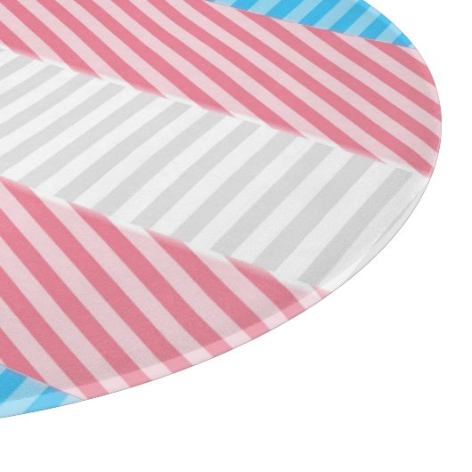 Flag "Funky Boho Stripe Abstrakt Transgender Pride Schneidebrett (Ecke)