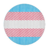 Flag "Funky Boho Stripe Abstrakt Transgender Pride Schneidebrett (Vorderseite)
