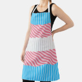 Flag "Funky Boho Stripe Abstrakt Transgender Pride Schürze (InSitu)