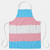 Flag "Funky Boho Stripe Abstrakt Transgender Pride Schürze (Vorderseite)
