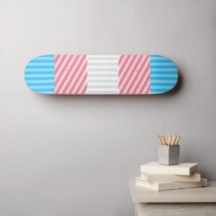 Flag "Funky Boho Stripe Abstrakt Transgender Pride Skateboard