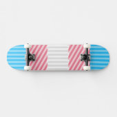 Flag "Funky Boho Stripe Abstrakt Transgender Pride Skateboard (Horizontal)