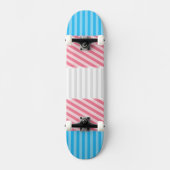 Flag "Funky Boho Stripe Abstrakt Transgender Pride Skateboard (Vorderseite)