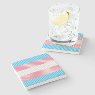 Flag "Funky Boho Stripe Abstrakt Transgender Pride Steinuntersetzer