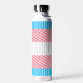 Flag "Funky Boho Stripe Abstrakt Transgender Pride Trinkflasche (Links)