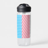 Flag "Funky Boho Stripe Abstrakt Transgender Pride Trinkflasche (Vorderseite)