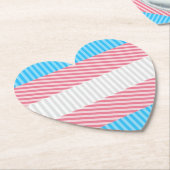 Flag "Funky Boho Stripe Abstrakt Transgender Pride Untersetzer (angewinkelt)