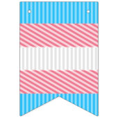 Flag "Funky Boho Stripe Abstrakt Transgender Pride Wimpelkette (Zweite Fahne)