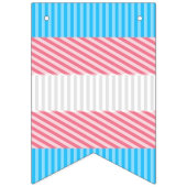 Flag "Funky Boho Stripe Abstrakt Transgender Pride Wimpelkette (Erste Fahne)