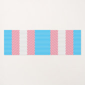Flag "Funky Boho Stripe Abstrakt Transgender Pride Yogamatte (Rückseite (Horizontal))