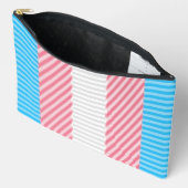 Flag "Funky Boho Stripe Abstrakt Transgender Pride Zubehörtasche (Offen)