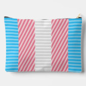 Flag "Funky Boho Stripe Abstrakt Transgender Pride Zubehörtasche (Rückseite)