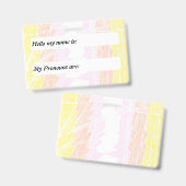 Flag "Funky Customizable Pangender Pride" Ausweis (Vorder- & Rückseite)
