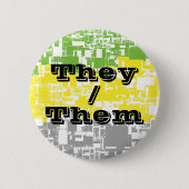 Flag "Funky Customizable Pronoun Lithromantic Pril Button (Vorderseite)