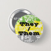 Flag "Funky Customizable Pronoun Lithromantic Pril Button (Vorne & Hinten)