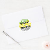 Flag "Funky Customizable Pronoun Lithromantic Pril Runder Aufkleber (Umschlag)