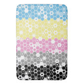 Flag "Funky Geometric Mod Abstrakt Polygender Pril Badematte (Vorderseite Vertikal)