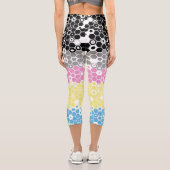 Flag "Funky Geometric Mod Abstrakt Polygender Pril Capri Leggings (Rückseite)