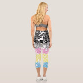 Flag "Funky Geometric Mod Abstrakt Polygender Pril Capri Leggings (Rückseite)