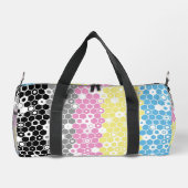 Flag "Funky Geometric Mod Abstrakt Polygender Pril Duffle Bag (Rückseite)