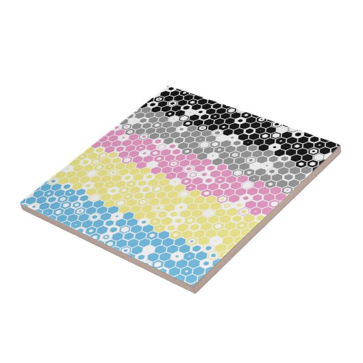 Flag "Funky Geometric Mod Abstrakt Polygender Pril Fliese (Seite)