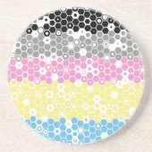 Flag "Funky Geometric Mod Abstrakt Polygender Pril Getränkeuntersetzer (Vorne)