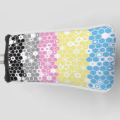 Flag "Funky Geometric Mod Abstrakt Polygender Pril Golf Headcover (Vorderseite)