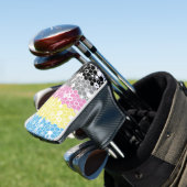 Flag "Funky Geometric Mod Abstrakt Polygender Pril Golf Headcover (In Situ)