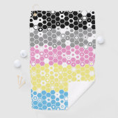 Flag "Funky Geometric Mod Abstrakt Polygender Pril Golfhandtuch (Insitu)