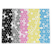 Flag "Funky Geometric Mod Abstrakt Polygender Pril Große Geschenktüte (Vorderseite)