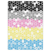 Flag "Funky Geometric Mod Abstrakt Polygender Pril Klemmbrett (Rückseite)