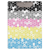 Flag "Funky Geometric Mod Abstrakt Polygender Pril Klemmbrett (Vorderseite)