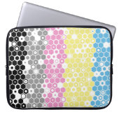 Flag "Funky Geometric Mod Abstrakt Polygender Pril Laptopschutzhülle (Vorderseite)