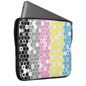 Flag "Funky Geometric Mod Abstrakt Polygender Pril Laptopschutzhülle (Vorne Rechts)