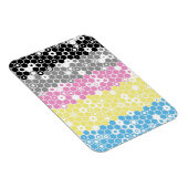Flag "Funky Geometric Mod Abstrakt Polygender Pril Magnet (Rechte Seite)
