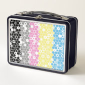 Flag "Funky Geometric Mod Abstrakt Polygender Pril Metall Brotdose (Vorderseite)