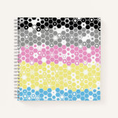 Flag "Funky Geometric Mod Abstrakt Polygender Pril Notizblock (Vorderseite)