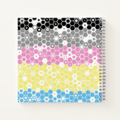 Flag "Funky Geometric Mod Abstrakt Polygender Pril Notizblock (Rückseite)