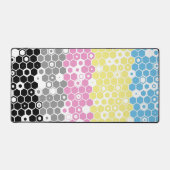 Flag "Funky Geometric Mod Abstrakt Polygender Pril Schreibtischunterlage (Vorderseite)