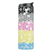 Flag "Funky Geometric Mod Abstrakt Polygender Pril Thermosbecher (Nach links gedreht)