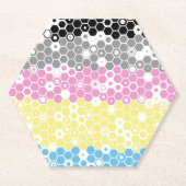 Flag "Funky Geometric Mod Abstrakt Polygender Pril Untersetzer (Vorderseite)