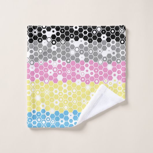 Flag "Funky Geometric Mod Abstrakt Polygender Pril Waschlappen (Waschlappen)