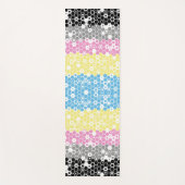 Flag "Funky Geometric Mod Abstrakt Polygender Pril Yogamatte (Vorderseite)